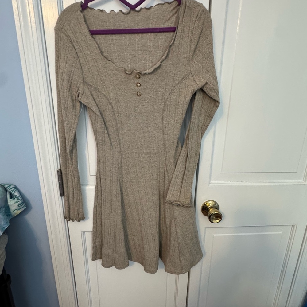 Vintage Contempo Casuals Ribbed knit Mini Dress – Med. Classic Cute Contemporary - Picture 10 of 11